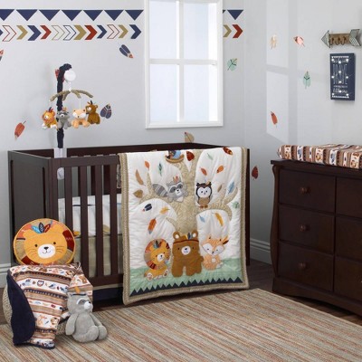 Nojo Aztec Forest Nursery Crib Bedding Set - 4pc