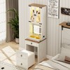 Fredees Makeup Vanity Set with LED Lights Flip-up Mirror and Hidden Storage - 4 of 4