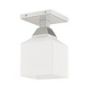Livex Lighting Aragon 1 - Light Flush Mount in  Polished Chrome - 3 of 4
