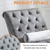 MOONMISS Velvet Chaise Lounge Indoor,Button-Tufted Upholstered Chaise Lounge Chair with Pillow for Bedroom Living Room Office - 4 of 4