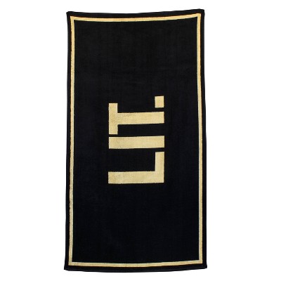 black beach towel