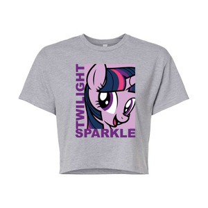 Women's - My Little Pony - Character Block Twilight Sparkle Cropped Graphic T-Shirt - 1 of 4