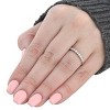 Pompeii3 1/2 Ct TDW Diamond Wedding Ring Stackable Womens Anniversary Band 14k White Gold - 4 of 4