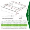 Sapphtopaz Window Awning Door Canopy Exterior 59" x 34" Awnings for Doors Polycarbonate Aluminum Alloy with Valance - 4 of 4