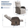 Gymojoy 2PCS Versatile Outdoor Recliner Chair - 2 of 4