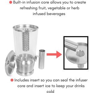 BirdRock Home 5 Gallon Stainless Steel Beverage Dispenser - Silver - 1 of 4