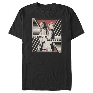 Men's Marvel Black Widow Stealth Sisters Streak T-Shirt - 1 of 4