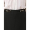 INSPIRE CHIC Women's Business Pencil High Waist Mental Decor Formal Work Midi Skirts - 4 of 4