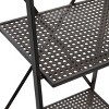 Industrial Metal Wall Shelf Black - Olivia & May: 4-Tier Storage, No Assembly, 18+ Years - 3 of 4