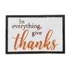 SEVOBAL Party Decorations and Accessories Thanks Wall Sign Set of 2 Rustic Farmhouse Design, Black Orange White, 17.3"*11.4"*3" - 4 of 4