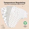 KeaBabies 3pk Soothe Baby Swaddle Wrap 0-6 Months, Organic Baby Swaddle Sleep Sacks, Newborn, Infant Swaddle Sack - 4 of 4