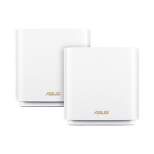 ASUS ZenWiFi Whole-Home Tri-Band Mesh WiFi 6E System (ET8 2PK), Coverage up to 5,500 sq.ft & 6+Rooms, 6600Mbps, New 6GHz Band, AiMesh,Instant Guard