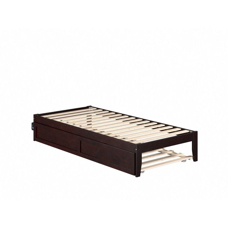 Twin XL Colorado Bed with Twin XL Trundle  Espresso - AFI, 4 of 10