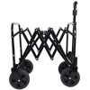 NAYSAYE Wagons Expandable Dual Layer Utility Cart for All Terrain Adventures and Storage, Black, 29.5"*17.9"*38.6" - 4 of 4