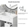 ChicFurnit Bathroom Vanity 30 Inch Bathroom Vanity with Sink Top for Bathroom Vanity Cabinet with Door Two Drawers One Package, White, 30"*18.3"*34" - 4 of 4