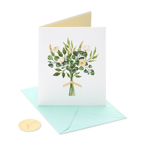 Card Natural Wedding Flowers - Papyrus : Target