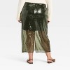 Women's Sequin Midi Skirt - A New Day™ Olive Green - 2 of 3