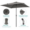 Sonkuki 6.5 FT Outdoor Patio Umbrella Market Table Umbrella With a Crank for Garden, Deck and Pool - 3 of 4