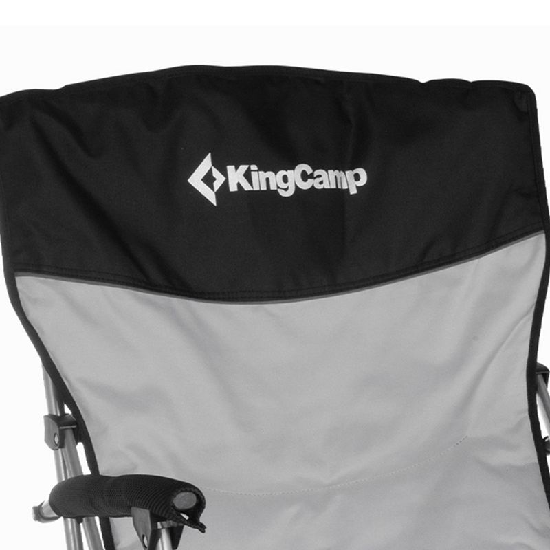 KingCamp Padded Outdoor Folding Lounge Chair Swiveling Cupholder, Side Pocket, and Carry Bag for Camping, Sporting Events, and Tailgating, 4 of 9