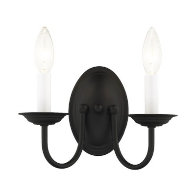 Livex Lighting Home Basics 2 - Light Wall Light in  Black