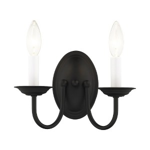 Livex Lighting Home Basics 2 - Light Wall Light in  Black - 1 of 2