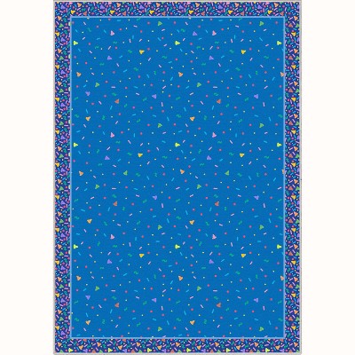 Crayola Confetti Blue Accent Area Rug By Well Woven