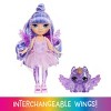 Rainbow High Littles Rainbow Fantasy Fairies + Pet - Amethyst, Purple 5.5" Small Doll & Unicorn - 2 of 4