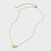 14k Gold Dipped Cubic Zirconia Girl Mom Heart Necklace - Gold - 2 of 4