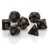Chessex Opaque Polyhedral 7-Die Set: Black/gold Chessex - 2 of 2