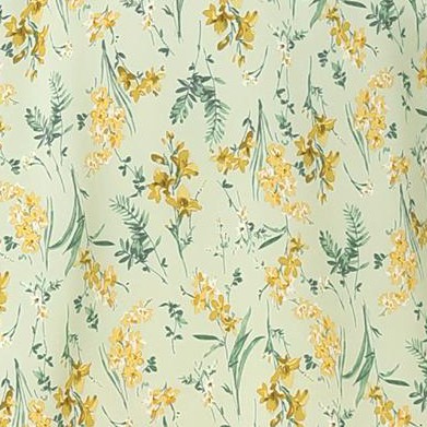 light green-yellow floral