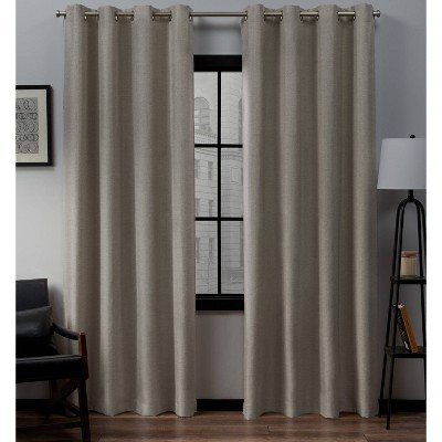 Set of 2 Loha Linen Window Curtain Panel - Exclusive Home™
