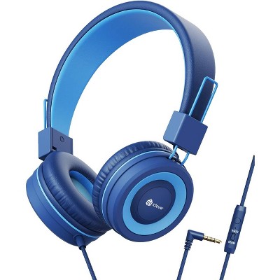 iClever Kids Headphones with Cord, 85/94dB Safe Volume Tech, Bending Resistance Durable, Foldable, Stereo Sound 3.5mm Jack Wired Headphones for Kids