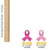 Big Dot of Happiness Pink Ribbon Decor - Small DIY Breast Cancer Awareness Cut-Outs - 24 Count - 4 of 4