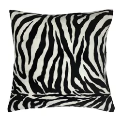 18"x18" Zebra Square Throw Pillow - The Pillow Collection