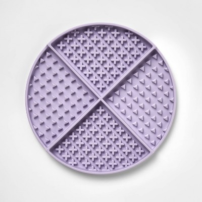 Slow Lick Feed Soother Cat Feeding Mat - Purple - Boots &#38; Barkley&#8482;