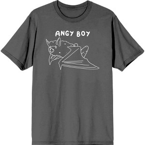 Halloween Angry Boy Men's Crew Neck Short Sleeve Tee - 1 of 2
