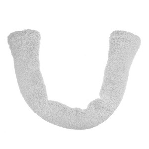 Unique Bargains Washable Reusable Bathroom Soft Warmer Toilet Seat Cover Pad Cushion Lid with Snap 1 Pcs - 1 of 4