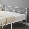 Garvee King Size Metal Platform Bed Frame with Headboard and Footboard, Steel Slat Support, Mattress Foundation, No Box Spring Needed, White - 3 of 4