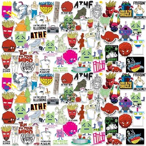 Aqua Teen Hunger Force Variety 100ct Vinyl Large Deluxe Stickers Variety Pack - 1 of 4