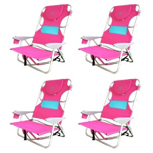 Ostrich Ladies Comfort & On-Your-Back Lightweight Beach Reclining Lawn Chair with Backpack Straps, Outdoor Furniture for Pool, Camping, or Patio - 1 of 4