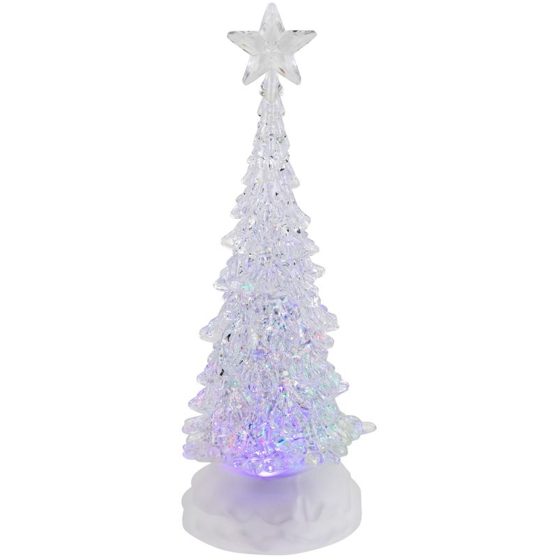 Northlight LED Lighted Acrylic Christmas Tree Decoration - 10.5" - Multi-Color Lights, 2 of 7