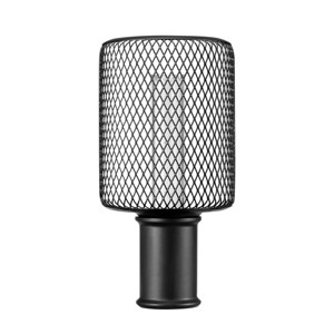 Globe Electric Auto On/Off Metal Cage Night Light: LED Wall Plug Nightlight for Kids', Black, No Assembly Required - 1 of 4