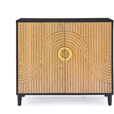 Sideboard Buffet Cabinet, 39'' Modern Storage Cabinet with Double Doors and Adjustable Shelves, Freestanding Coffee Bar Accent Cabinet for Hallway