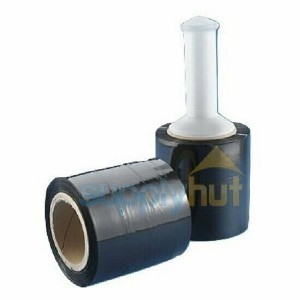 supplyhut 5" in. x 1000FT 80 Gauge 1 Roll Stretch Shrink Film Hand Wrap + Handle Black - 1 of 1