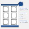 Avery Labels, 3" x 3", Silver-Metallic Black, Matte, 60ct - 3 of 4