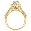 Pompeii3 1 3/4Ct Halo Diamond Engagement Ring in White or Yellow Gold Lab Created - 2 of 4