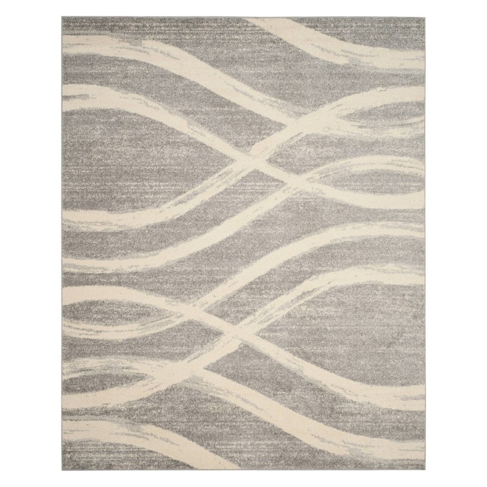 9'x12' Wave Area Rug Gray/Cream - Safavieh