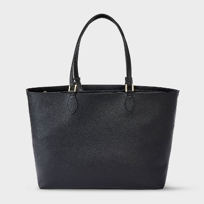 A New Day Dual Strap Triple Compartment Tote Bag - A New Day™ Black — фото 6