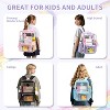 Clear Backpack Heavy Duty Transparent Bookbag for School, Stadium Approved Clear Bag with Wide Shoulder Straps for Sports, Concerts, Events – Purple - 3 of 4