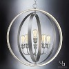 Urban Ambiance Luxury Vintage Chandelier,  30-3/4"H x 28"W,  Galvanized Steel Finish, UHP2211 - 4 of 4